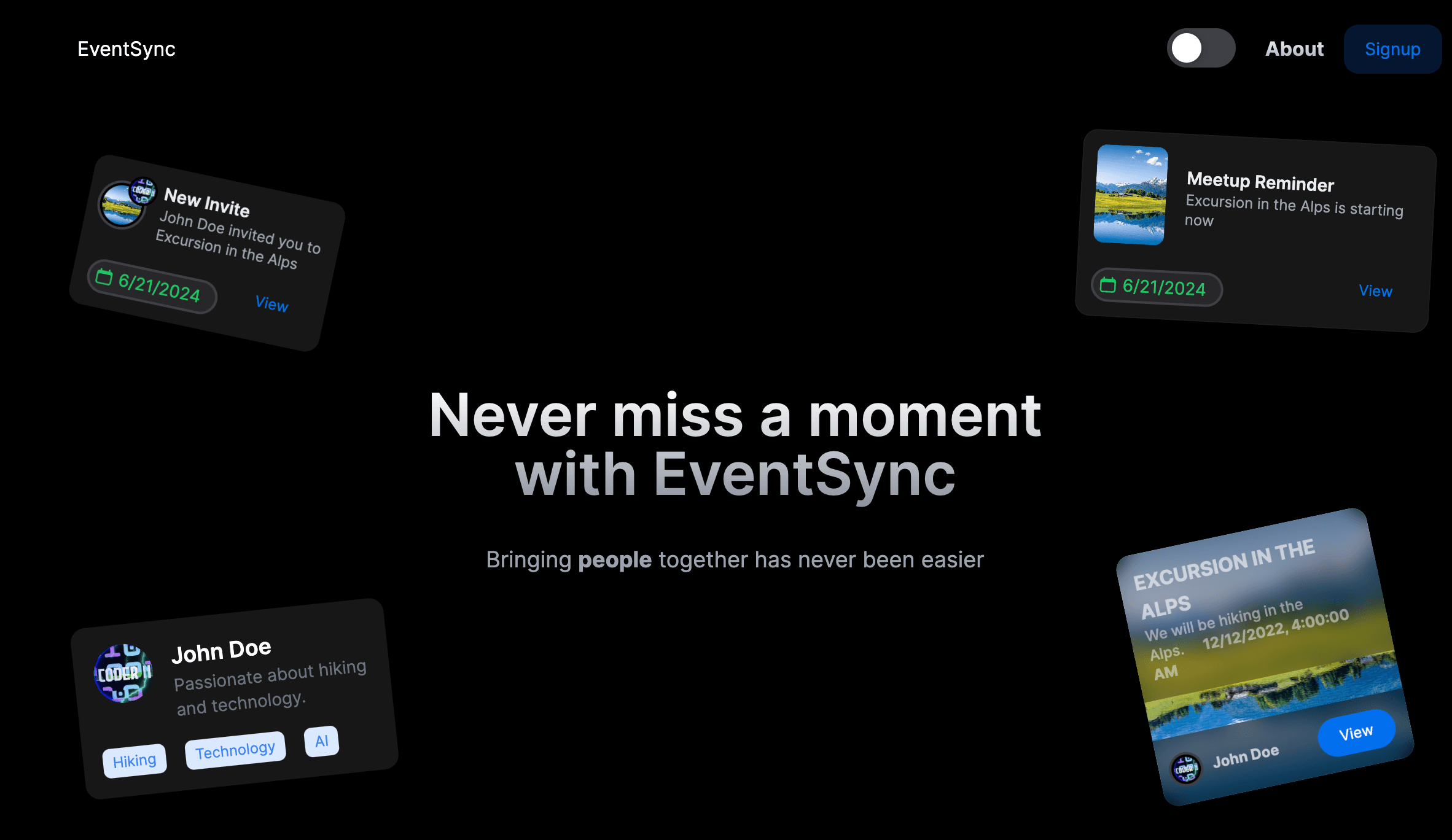 EventSync project screenshot