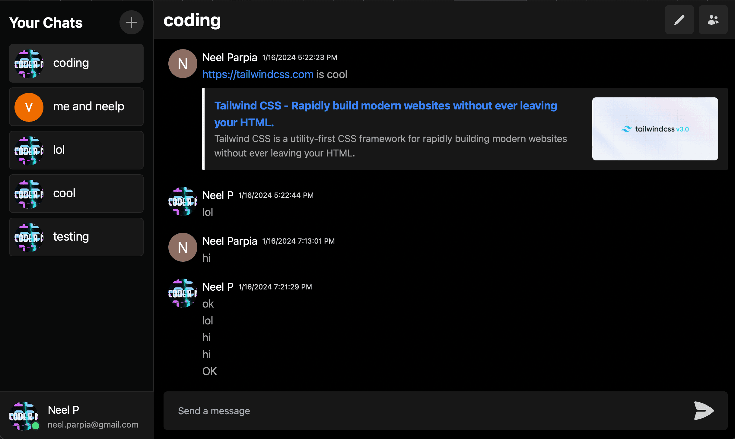NextChat project screenshot